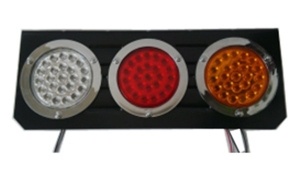 Trailer/72LED Three Color Waterproof Electroplate Iron Tail Light