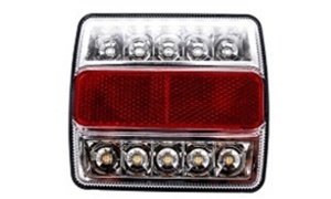 15 LED Double Color Tail Light(White Lampshade)