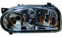 VW GOLF III '92-'97 HEAD LAMP(CRYSTAL TWIN BEAM) BLACK