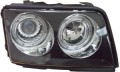 AUDI 100 '90-'94 HEAD LAMP (CRYSTAL BLACK)RIM