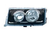 MERCEDES-BENZ 190 HEAD LAMP(CRYSTL，BLACK，2 ROUND)