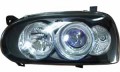 VW GOLF III '92-'97 HEAD LAMP(CRYSTAL PROJECTOR) BLACK