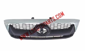 HILUX VIGO'08 GRILLE(HALF CHROMED)