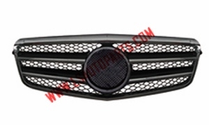 W212'09 FRONT BUMPER GRILLE BLACK REFIT