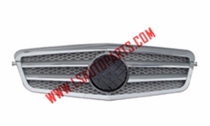 W212'09 FRONT BUMPER GRILLE SILVER T REFIT