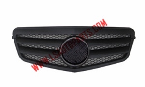W212'09 FRONT BUMPER GRILLE ALL BLACK