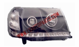 PRADO '06 FJ100 HEAD LAMP LED BLACK