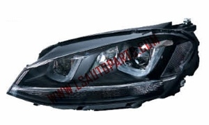 GOLF VII GTI'13 HEAD LAMP BLACK