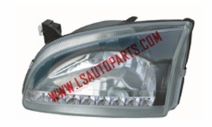 STARLET EP90'96  HEAD LAMP CRYSTAL(BLACK LED)