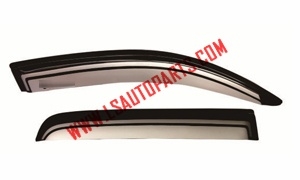 VIGO'05 DOOR VISOR BLACK/SILVER