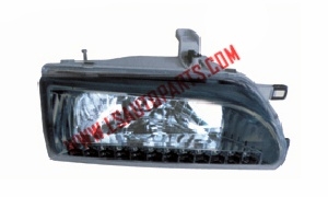 COROLLA AE92 EURO TYPE HEAD LAMP LED(CRYSTAL BLACK)