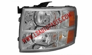 SILVERADO'07-'14 Headlamp chromed/amber reflector H11/Hb3/3157A*2