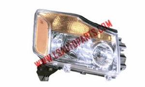 TITAN'04-'12 Headlamp chrome,amber reflector H7/H1/P21/5W