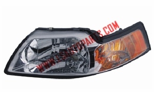 MUSTANG'99-'04 Headlamp chromed/Amber reflecto HB5/3157A