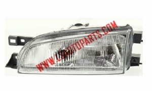 IMPREZA'93-'01 Headlamp chromed/clear lens H4