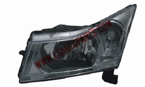 CRUZE'11- Headlamp Black/clear reflector H13/7444A