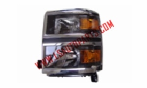 SILVERADO'14- Headlamp chromed/amber reflector H11/HB3/7443*2