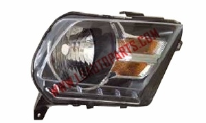 MUSTANG'10- Headlamp chromed/Amber reflector H13/3157A