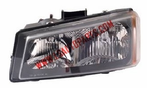 SILVERADO'03-'06 Headlamp chromed/amber reflector HB3/HB4