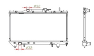 Carina AT192'92-'95  RADIATOR AT