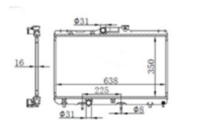 COROLLA'92-96 AE100  RADIATOR AT