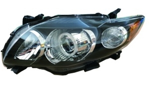 COROLLA'09 USA HEAD LAMP BLACK LED