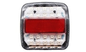 20 LED Double Color Tail Light(White Lampshade)