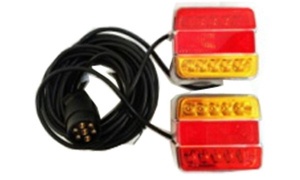 15LED Double Color Magnetic Tail Light Kit (Red & Yellow Lampshade)