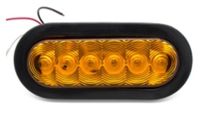 6LED Rubber Ring 6” Oval Trailer Lamp