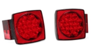 Trailer Square LED Tail Light Kit B