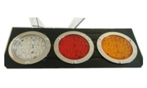 Trailer/72LED Three Color Waterproof Electroplate Iron Tail Light