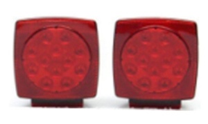 Trailer Square LED Tail Light Kit A