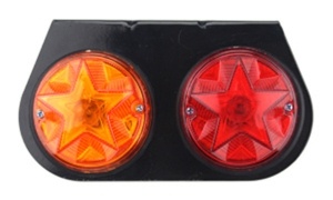 Bulb Five-pointed star Iron Tail Light