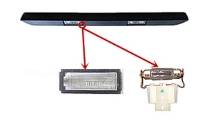 DUCATO'06-'14 PROTECTIVE STRIP OF LICENSE LAMP