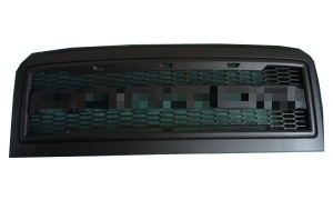 08-10 Super Duty F250 F350 F450（heavy truck）     with LED*3 GRILLE ALL GLOSS BLACK PAINTING WITH 4/6
