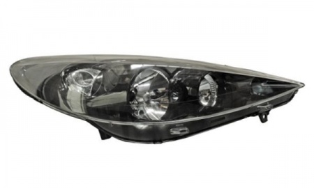 2009 PEUGEOT 207 HEAD LAMP BLACK