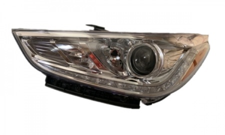 2017 HYUNDAI ACCENT HEAD LAMP WHITE LED WITH YELLOW CORNER