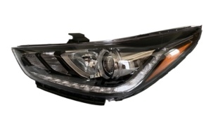 ACCENT'17  HEAD LAMP BLACK LED WITH YELLOW CORNER