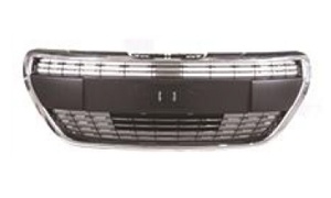 208 2016 Front Grille Complete DEEP RED