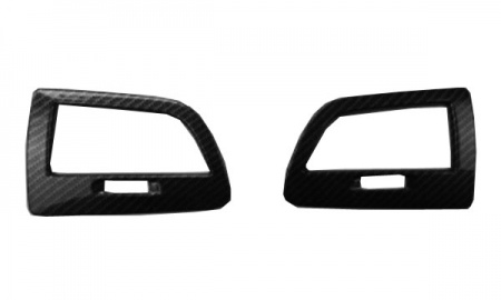 2017 RENAULT Koleos CARBON FIBER PATTERN LEFT AND RIGHT AIR OUTLET DECORATIVE FRAME