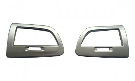 2017 RENAULT Koleos LEFT AND RIGHT AIR OUTLET TRIM FRAME SILVER