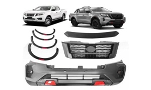 NAVARA NP300 2015 TO 2021 Front Bumper Facelift Wide Conversion  Body Kit