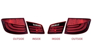 BMW 5 SERIES'10-'13 F10/F18 TAIL LAMP RED OLD MODEL