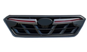 XV Crosstrek 2021 Grille Assy(Modified,Red Side Moulding And All Glossy Black)