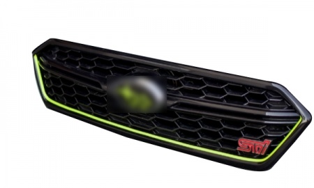  subaru  Wrx 2018 grille(crystal black,w/fluorescent green line)