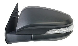 HILUX REVO'15 ELECTRIC SIDE MIRROR WITH LAMP 7 LINES BLACK