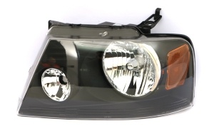 Ford F150 '04-'08 Head Lamp Black Housing+Clear Lens