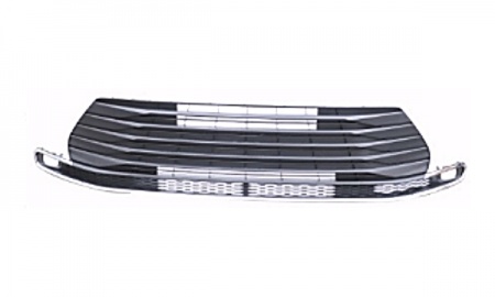  2021 Sienna Bumper Grill W/Radar Hole（Painting Dark Gray,Chromed Sliver Moulding）