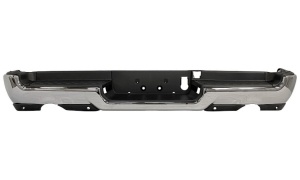 RAM 1500 2019-2022  w/ Dual Exhaust REAR BUMPER CHROME WITH/ 4 RADAR HOLES WITH/ EXHAUST HOLE