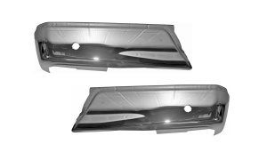 Ford F150 2015-2020 REAR SIDE BUMPER CHROME WITH/ RADAR HOLE